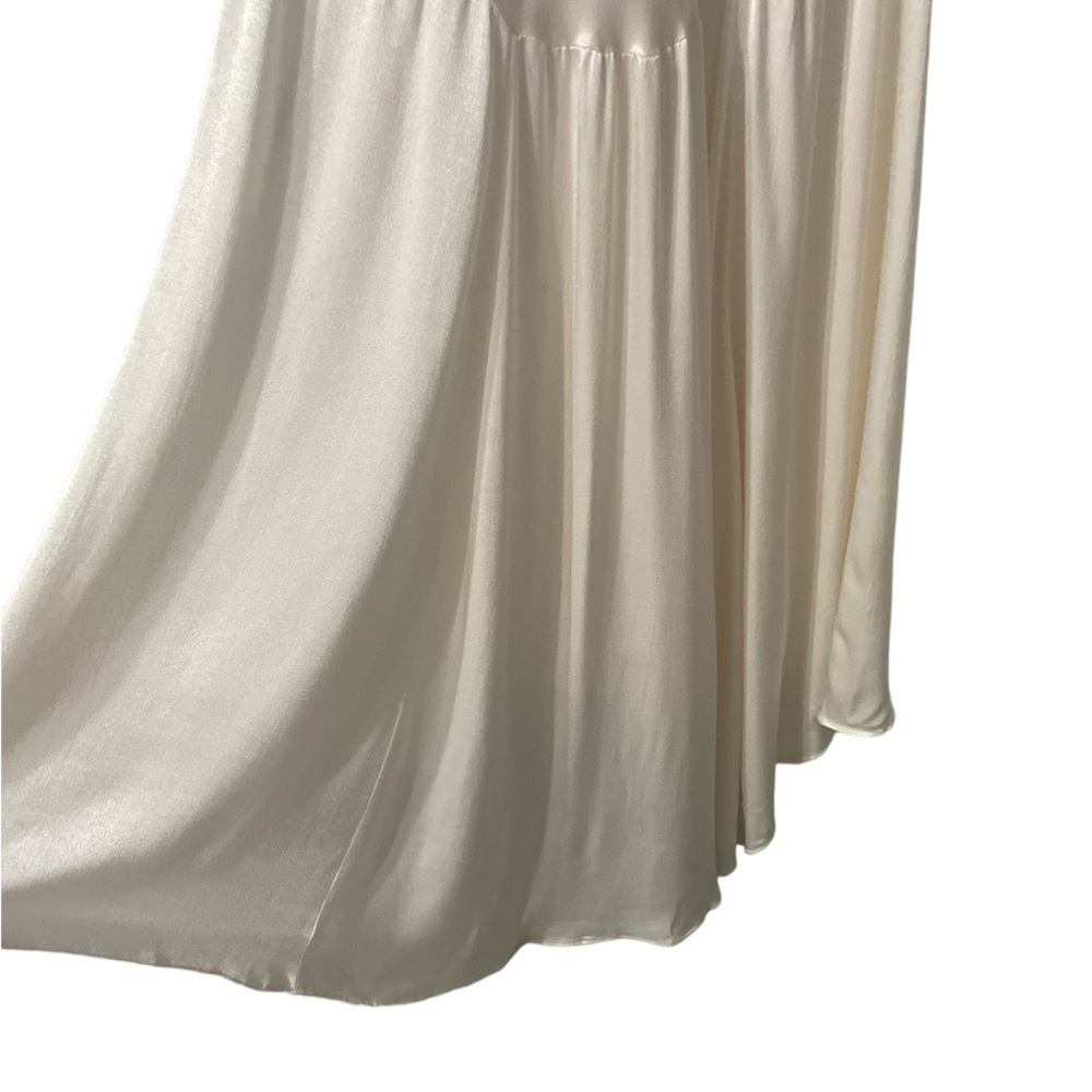 Lulu's Ivory Satin Slip Mermaid Gown - Picture 16 of 16